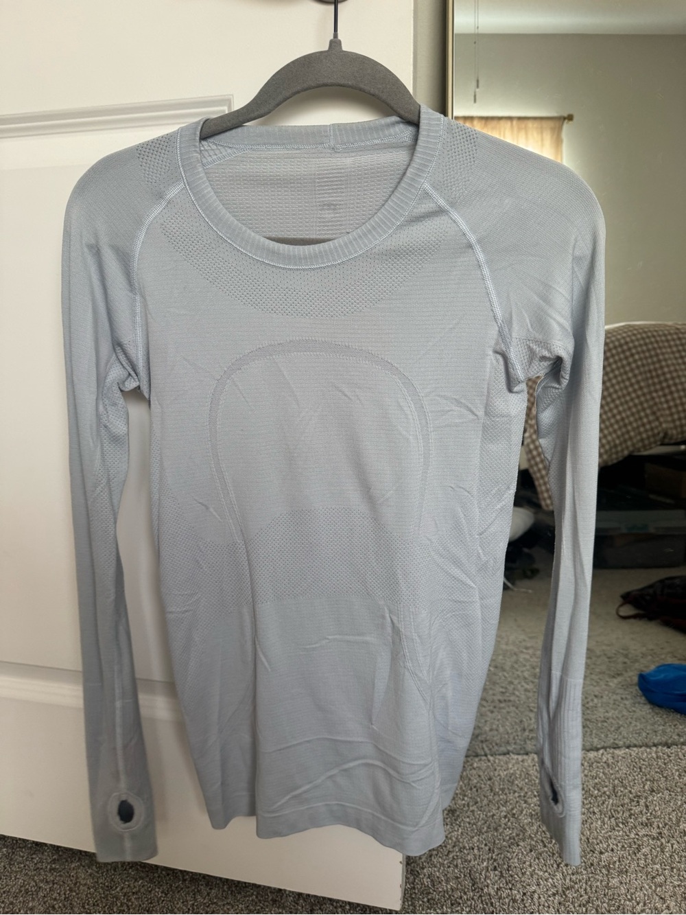 Lululemon Swiftly long sleeve full length in light blue
